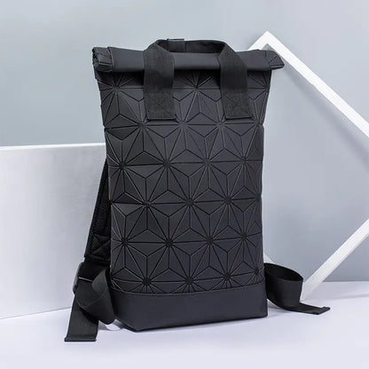 Diamond Pattern Multi-Use Backpack