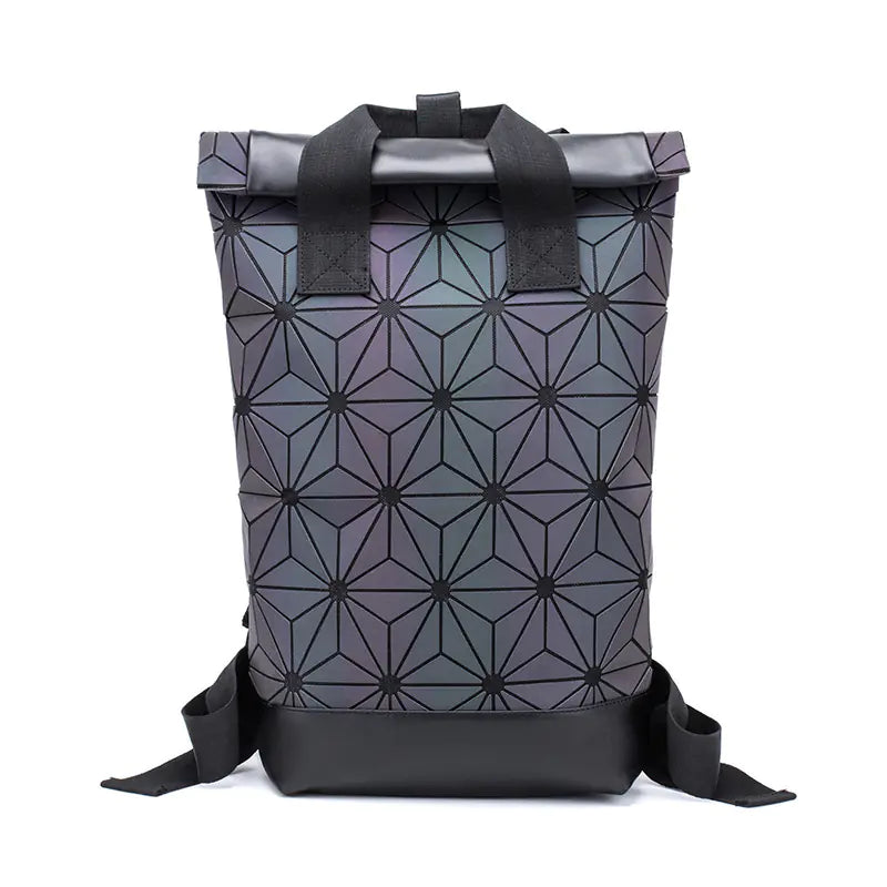 Diamond Pattern Multi-Use Backpack