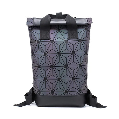 Diamond Pattern Multi-Use Backpack